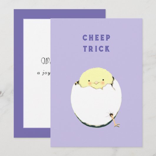 Funny Easter Feestdagenkaart (Voorkant / Achterkant)