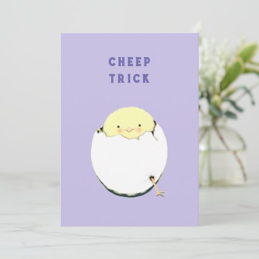 Funny Easter Feestdagenkaart (Staand voorkant)