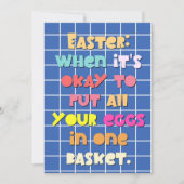 Funny Easter Gezegde Pun Kaart (Voorkant)