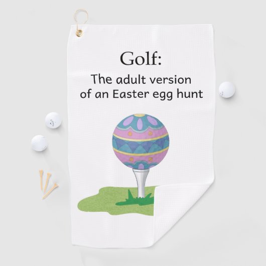 Funny Easter-golfhanddoek Golfhanddoek (Insitu)