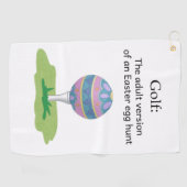 Funny Easter-golfhanddoek Golfhanddoek (Horizontaal)