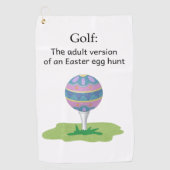 Funny Easter-golfhanddoek Golfhanddoek (Voorkant)