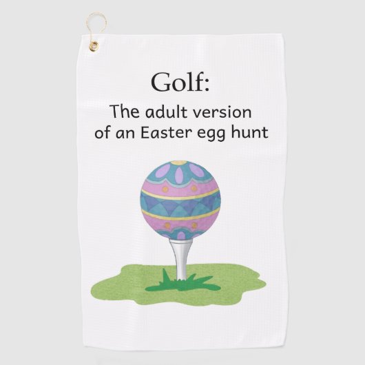 Funny Easter-golfhanddoek Golfhanddoek (Voorkant)