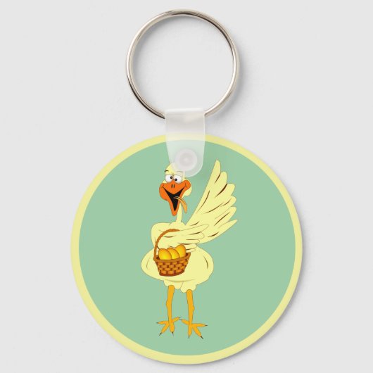 Funny Easter Goose Sleutelhanger (Voorkant)