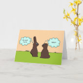 Funny Easter Greeting Card - My Butt Hurts Kaart (Gele Bloem)