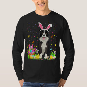 Funny Easter Hunting Border Collie Dog Pasen T-shirt