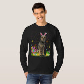 Funny Easter Hunting Border Terrier Dog Easter T-shirt (Voorkant volledig)