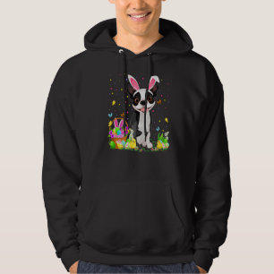 Funny Easter Hunting Boston Terrier Dog Easter Hoodie