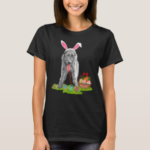 Funny Easter Hunting Bunny Irish Wolfhound Dog T-shirt