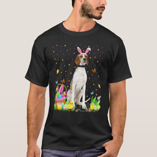 Funny Easter Hunting English Pointer Dog Easte T-shirt (Voorkant)