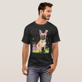 Funny Easter Hunting French Bulldog Easter Sun T-shirt (Voorkant volledig)