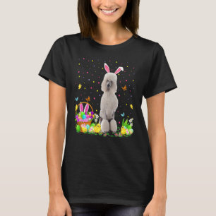 Funny Easter Hunting Standard Poodle Dog Easte T-shirt