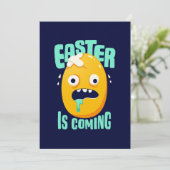Funny Easter komt uit Gele Eieren Feestdagenkaart (Staand voorkant)