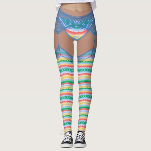 Funny Easter Leggings Paaskostume Legging Pants (Voorkant)