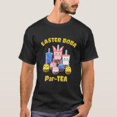 Funny Easter Party Boba Bubble Tea Flavors T-shirt (Voorkant)
