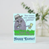 Funny Easter Protection Programme Feestdagenkaart (Staand voorkant)