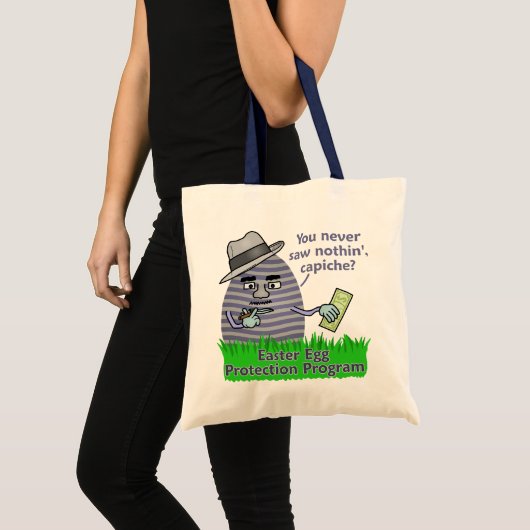 Funny Easter Protection Programme Tote Bag (Voorkant (product))
