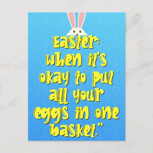 Funny Easter Pun Quote Kaart (Voorkant)
