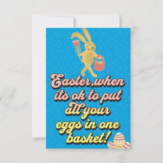 Funny Easter Pun Quote Kaart (Voorkant)