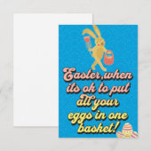 Funny Easter Pun Quote Kaart (Voorkant / Achterkant)