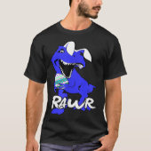 Funny Easter Shirts for Men Bad Ugly Dino on Egg H (Voorkant)