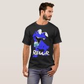 Funny Easter Shirts for Men Bad Ugly Dino on Egg H (Voorkant volledig)
