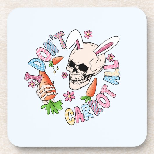 Funny Easter Skull Bier Onderzetter (Voorkant)