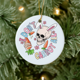 Funny Easter Skull Keramisch Ornament