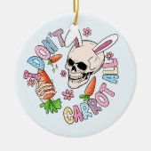 Funny Easter Skull Keramisch Ornament (Voorkant)