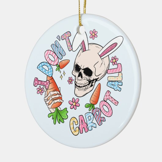 Funny Easter Skull Keramisch Ornament (Links)