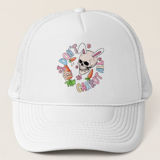 Funny Easter Skull Trucker Pet (Voorkant)