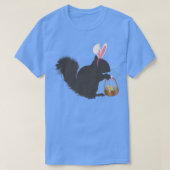 Funny Easter Squirrel Easter Basket and Bunny Ears T-shirt (Design voorkant)