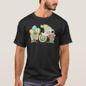 Funny Easter Tractor Gnome Boerderij Eggs Rabbit B T-shirt (Voorkant)
