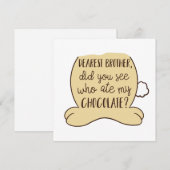 Funny Easter Typography Quote Bunny Feestdagenkaart (Voorkant / Achterkant)