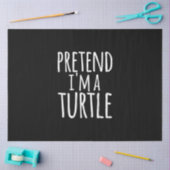 Funny Easy Lazy Halloween PRETEND IM A TURTLE Tissuepapier (Craft)