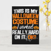 Funny Easy This Is My Halloween Costume Diy Last M Kaart (Gele Bloem)