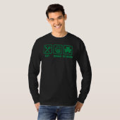 Funny Eat Drink en be I Rish St Patrick's Day T-shirt (Voorkant volledig)