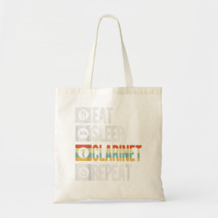 Funny Eat Sleep Clarinet Repo Player Musician Re Tote Bag