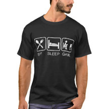 Funny Eat Sleep Game T Shirt