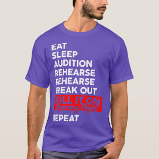 Funny Eat Sleep Kill het bij het openen van de nac T-shirt