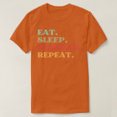 FUNNY EAT SLEEP REDHEAD REPEAT QUOTE BESTE GIFT VO T-SHIRT (Design voorkant)