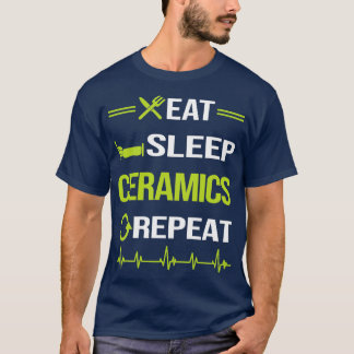 Funny Eat Sleep Repo Ceramics T-shirt
