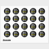 Funny Eat Sleep Softball Herhaal Baseball-spelers Ronde Sticker (Vel)