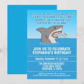 Funny Eaten van een partij van de haaienpartij Kaart (Voorkant / Achterkant)