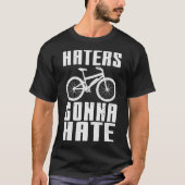 Funny EBike Design Haters gaan elektriciteit haten T-shirt (Voorkant)