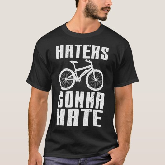 Funny EBike Design Haters gaan elektriciteit haten T-shirt (Voorkant)