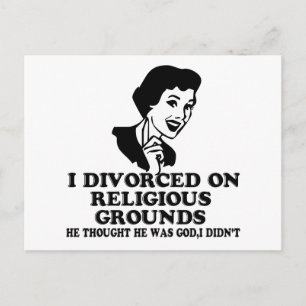 Funny-echtscheiding Briefkaart