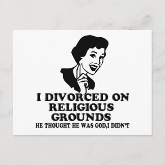 Funny-echtscheiding Briefkaart