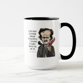 Funny Edgar Allan Poe citeert mok