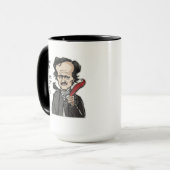 Funny Edgar Allan Poe citeert mok (Voorkant links)